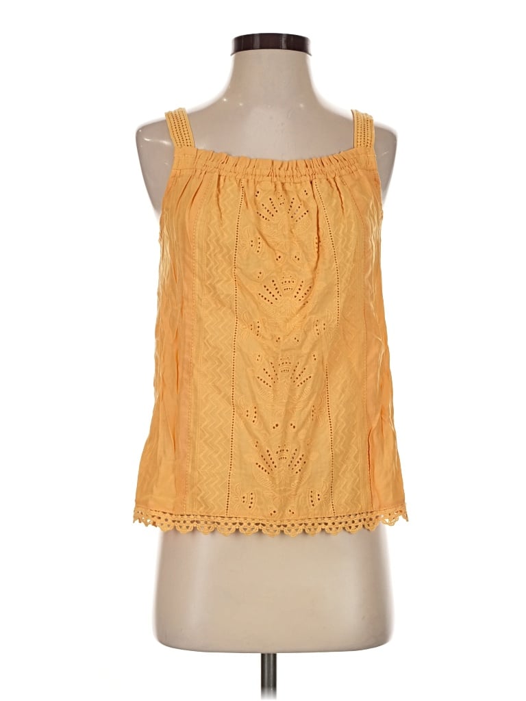 Pre-owned Democracy Sleeveless Blouse In Yellow