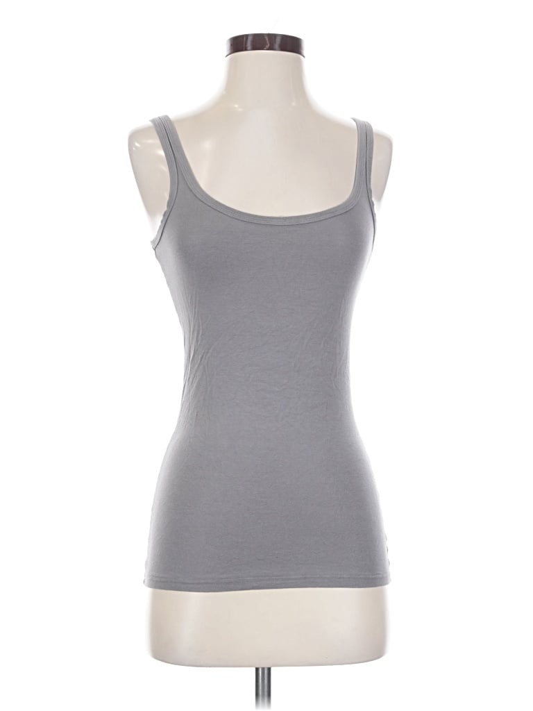 Pre-owned Hinge Tank Top Gray Strapless Neckline Tops