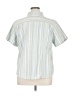 Basic Editions 100% Cotton Stripes Green Short Sleeve Button-Down Shirt Size 1X - photo 2