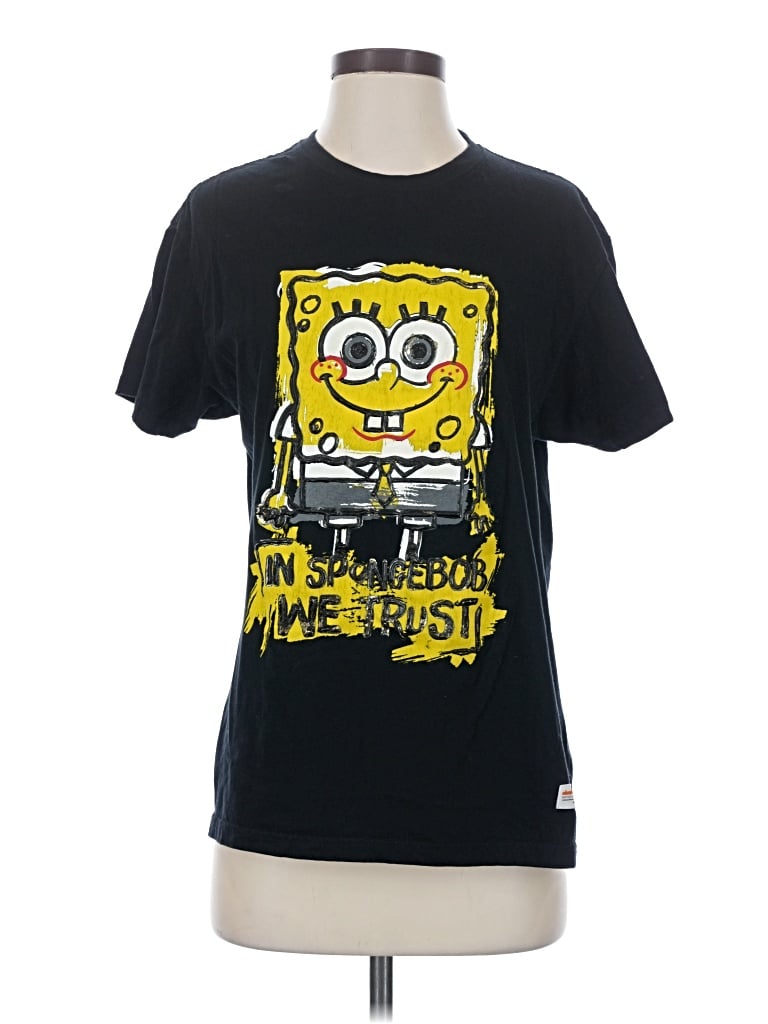 Pre-owned Nickelodeon Short Sleeve T-shirt In Black
