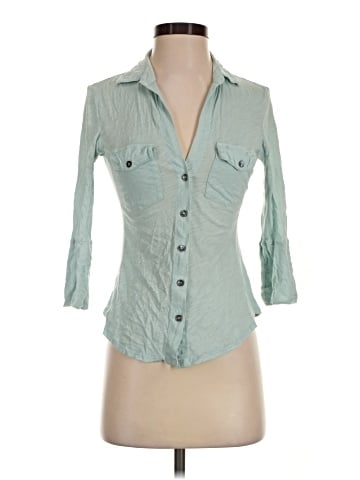 James Perse 3/4 Sleeve Button-Down Shirt (view 1)