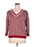Charter Club Houndstooth Red Pullover Sweater Size XXL - photo 1