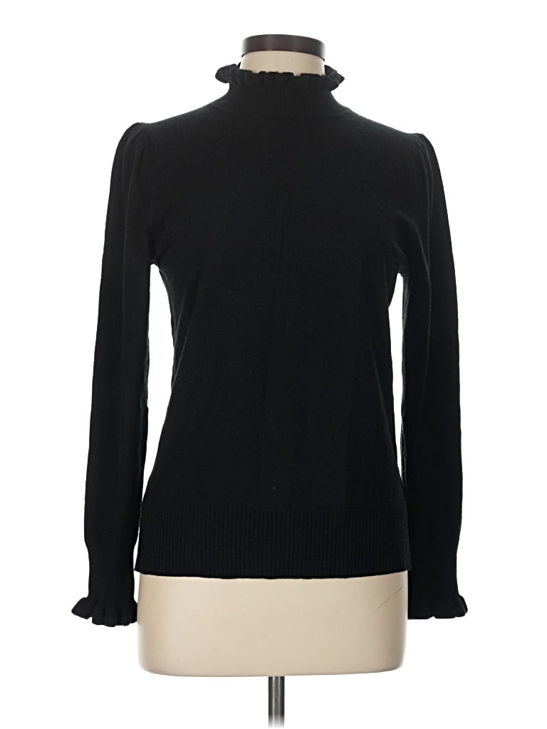 Pre-owned Cece Long Sleeve Turtleneck In Black