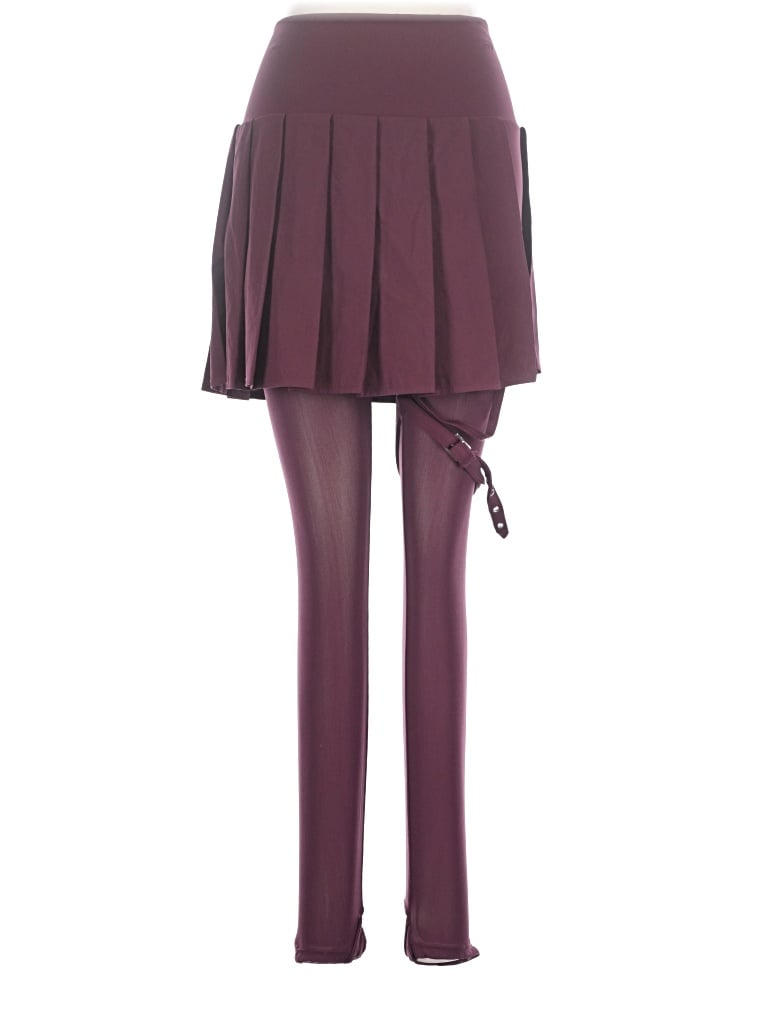 Pre-owned Halara Casual Pants In Burgundy