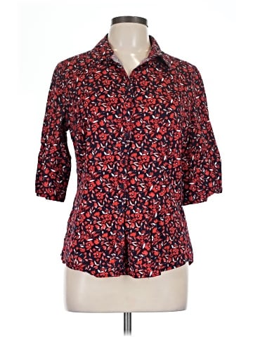 7th Avenue Design Studio New York & Company 3/4 Sleeve Button-Down Shirt (view 1)