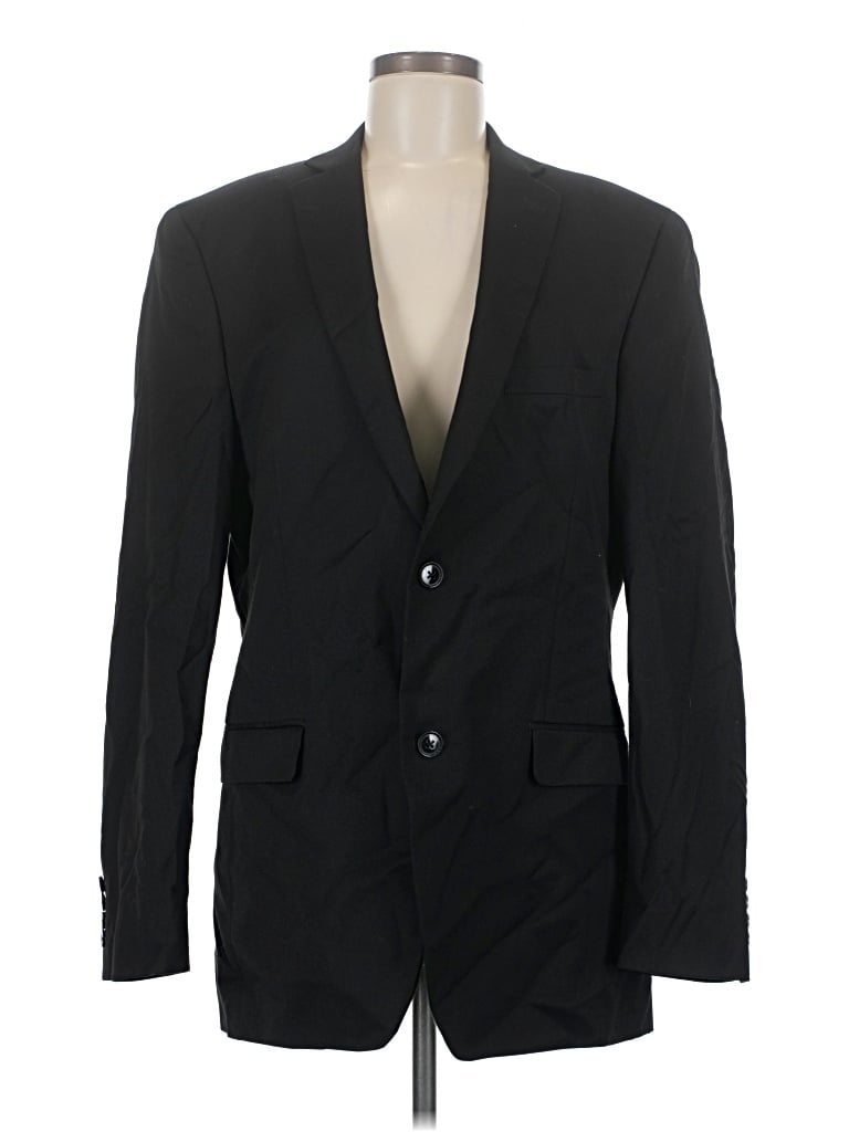 Pre-owned Alfani Blazer Jacket In Black