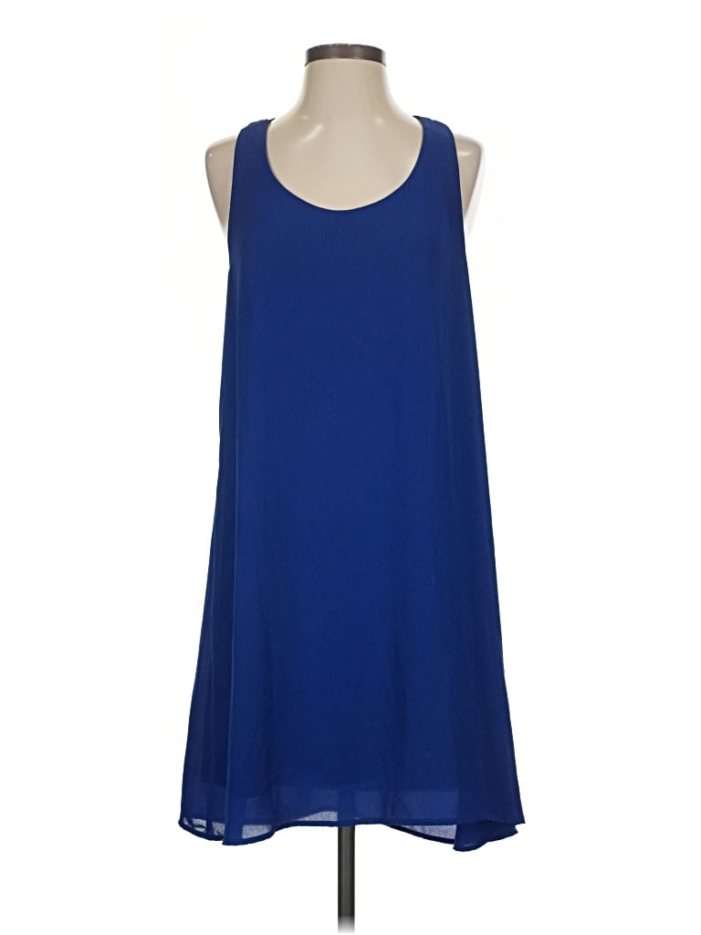 Pre-owned Free Press Casual Dress In Blue