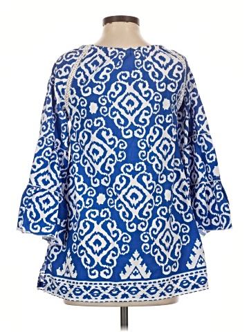 Calessa 3/4 Sleeve Blouse (view 2)