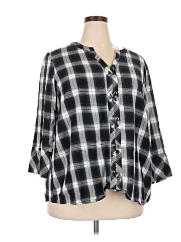 Skies Are Blue 3/4 Sleeve Blouse (view 1)