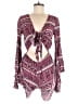 Unbranded 100% Viscose Paisley Purple Romper Size M - photo 1