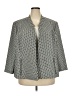 Jones Studio 100% Polyester Houndstooth Silver Blazer Size 24W - photo 1