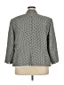 Jones Studio 100% Polyester Houndstooth Silver Blazer Size 24W - photo 2