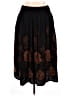Coldwater Creek 100% Polyester Floral Black Casual Skirt Size M - photo 1