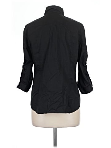 New York & Company 3/4 Sleeve Button-Down Shirt (view 2)
