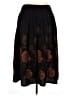 Coldwater Creek 100% Polyester Floral Black Casual Skirt Size M - photo 2