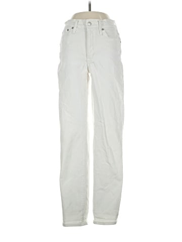 Madewell The Mid-Rise Perfect Vintage Straight Jean in Tile White (view 1)
