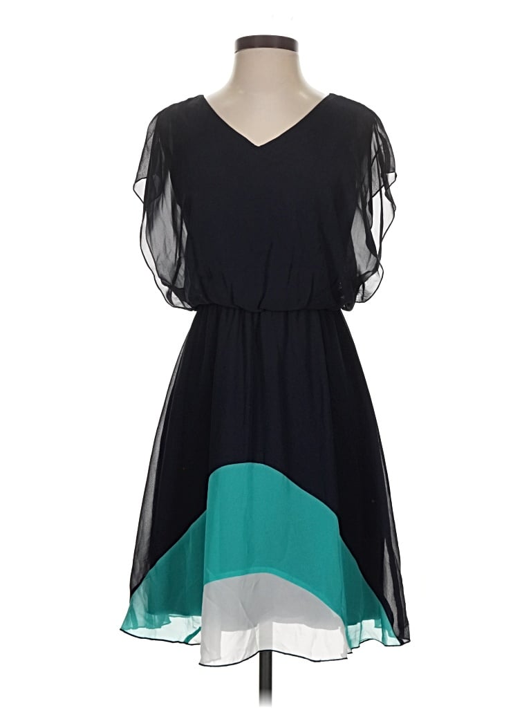 Pre-owned En Focus Studio Casual Dress In Teal