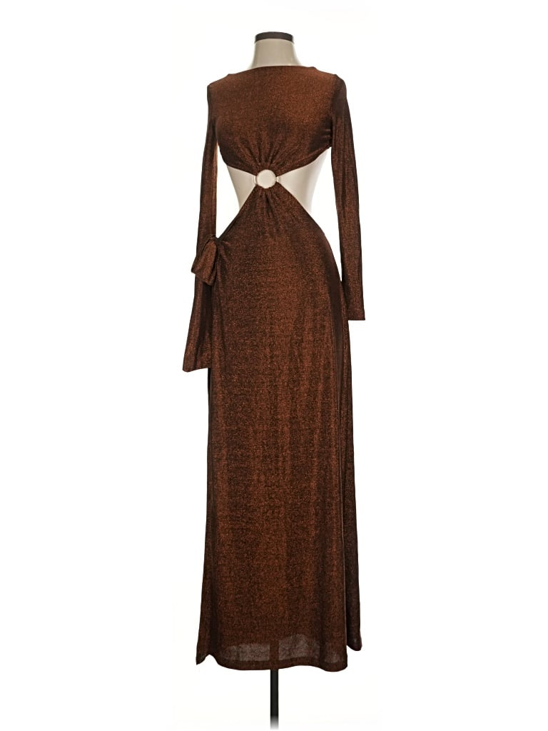 Pre-owned Meshki Casual Dress In Brown