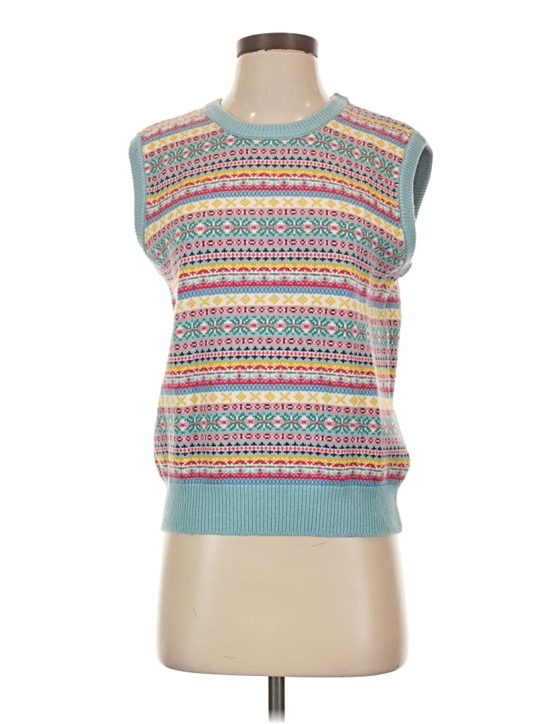 Pre-owned Boden Sweater Vest In Teal