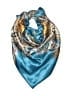 Unbranded 100% Polyester Paisley Teal Scarf One size - photo 1