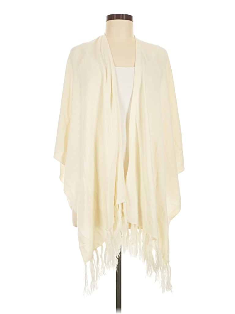 Pre-owned Merona Poncho In Ivory