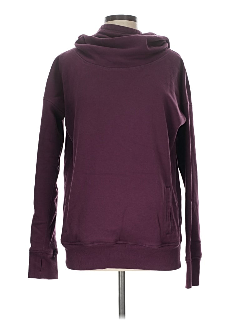 Pre-owned Zyia Active Sweatshirt In Burgundy