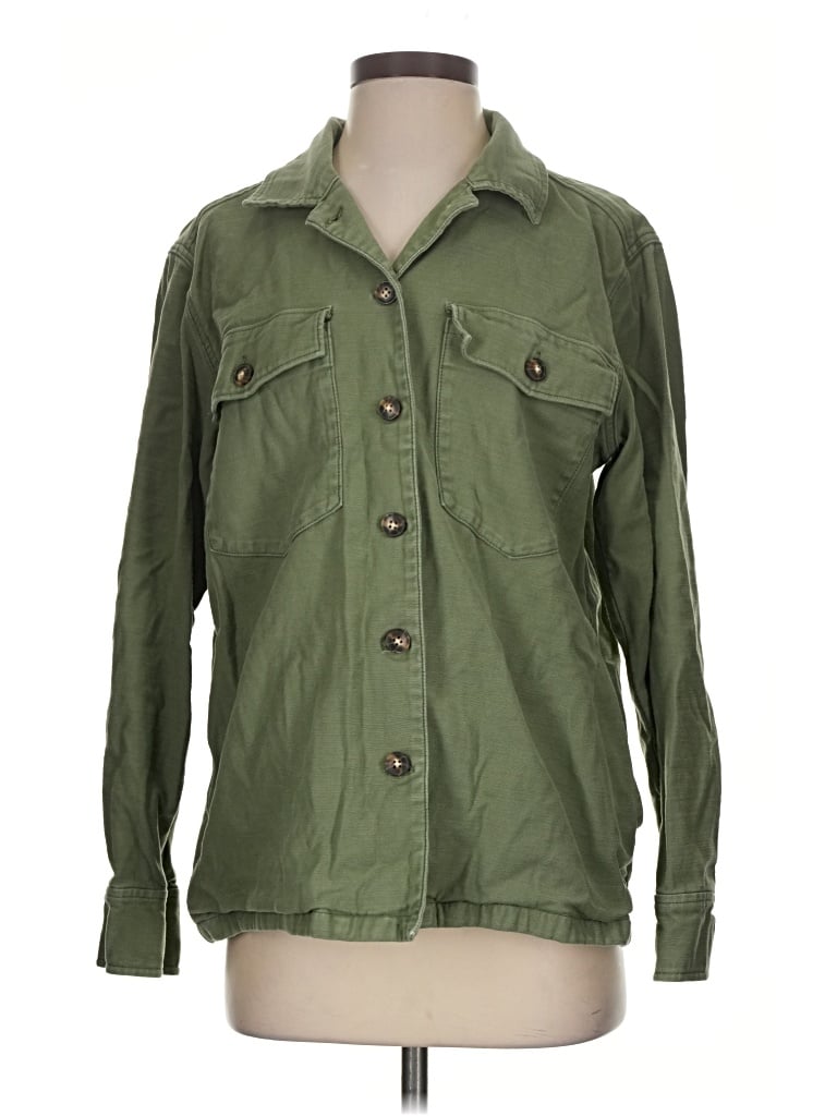 Pre-owned Faherty Jacket In Green