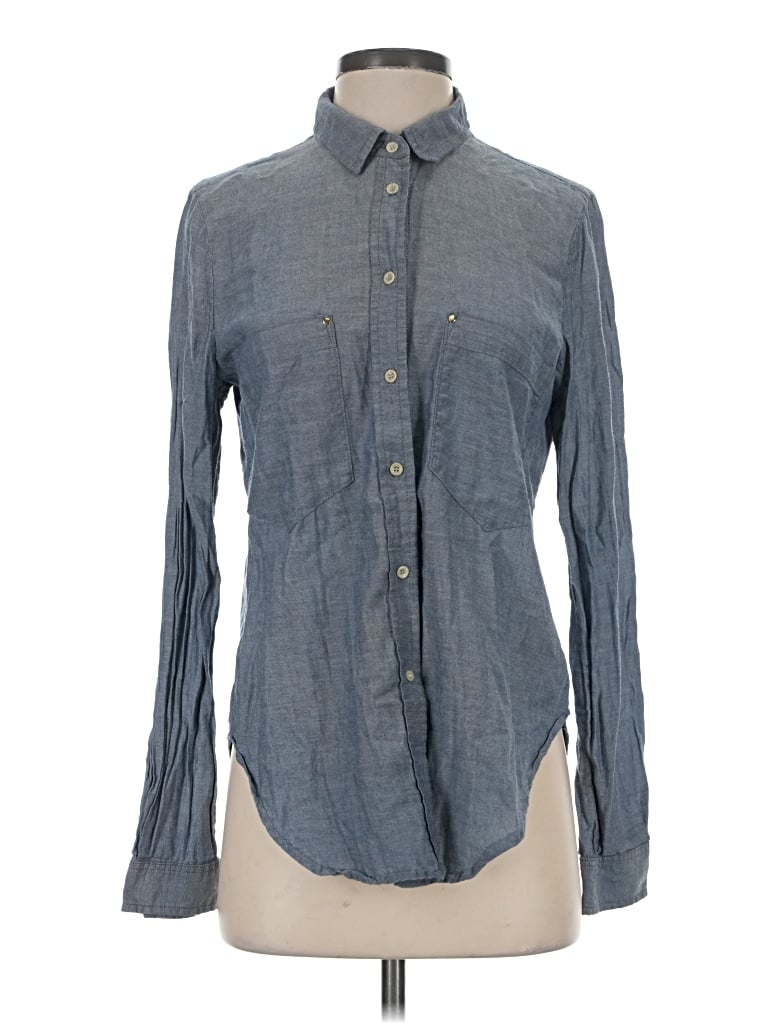 Pre-owned Mcguire Long Sleeve Button Down Shirt In Gray