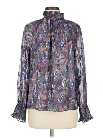 Rebecca Taylor Long Sleeve Silk Top (view 2)