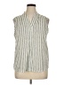 Fun2Fun Silver Sleeveless Blouse Size XL - photo 1