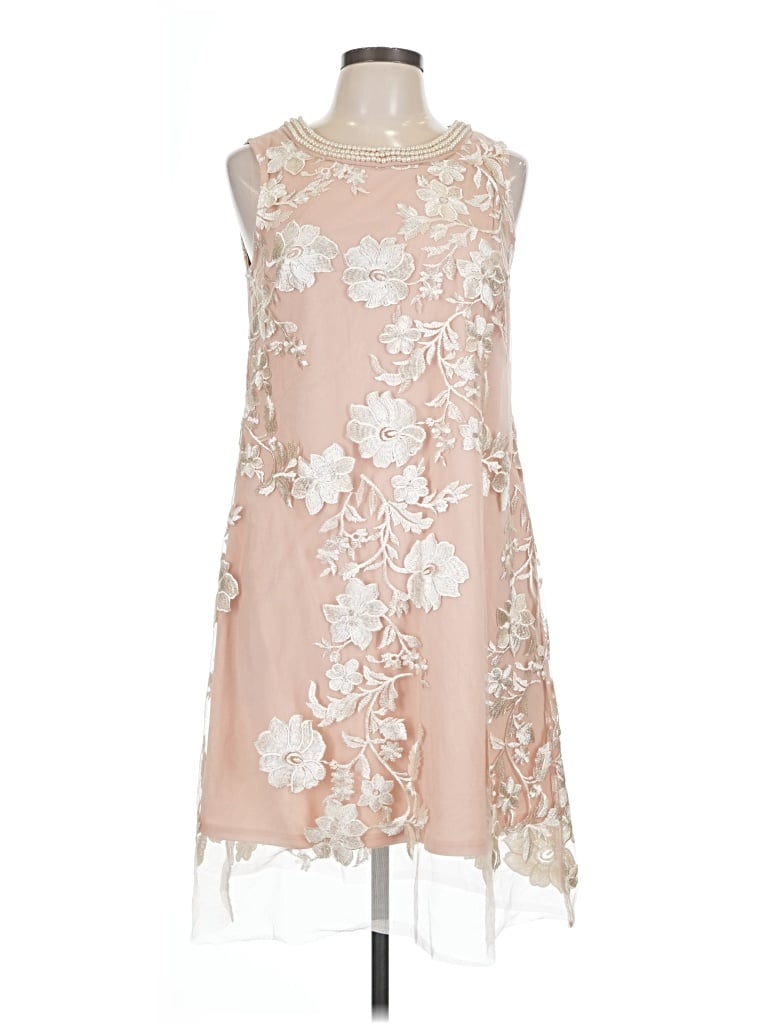 Pre-owned Studio One Cocktail Dress In Tan