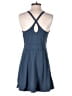 Unbranded Solid Blue Casual Dress Size M - photo 2