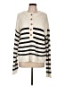Elie Tahari Stripes Blue Ivory Pullover Sweater Size L - photo 1