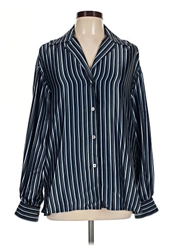 Linda Allard Ellen Tracy Long Sleeve Silk Top (view 1)