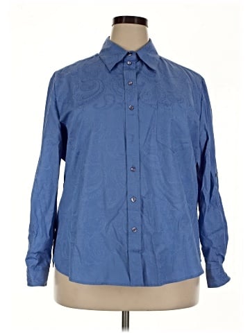 Allison Daley Long Sleeve Button-Down Shirt (view 1)