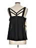 Bisou Bisou 100% Polyester Yellow Sleeveless Blouse Size L - photo 2