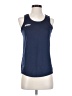 Asics 100% Polyester Blue Active Tank Size S - photo 1