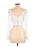 Shein 100% Polyester White 3/4 Sleeve Blouse Size 8 - 10 - photo 2