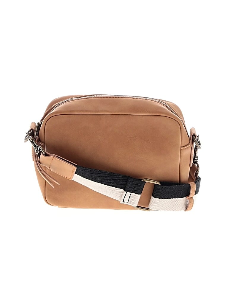 Pre-owned Universal Thread Leather Crossbody Bag In Tan
