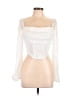 Shein 100% Polyester White 3/4 Sleeve Blouse Size 8 - 10 - photo 1