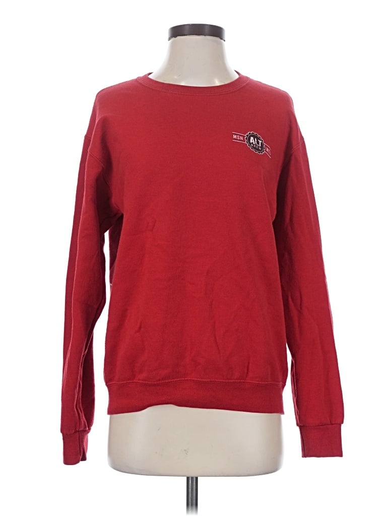 Pre-owned Jerzees Sweatshirt In Red