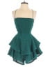 Shein 100% Polyester Teal Green Romper Size 4 - photo 1