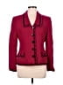 Teri Jon by Rickie Freeman 100% Wool Red Wool Blazer Size 6 - photo 1