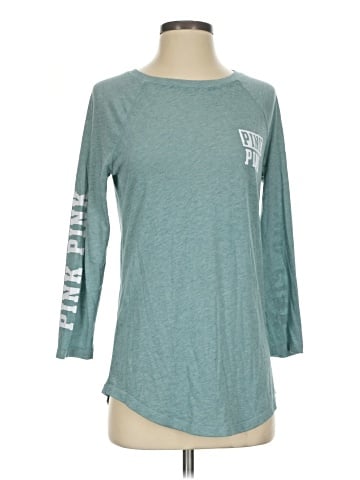 Victoria's Secret Pink 3/4 Sleeve T-Shirt (view 1)