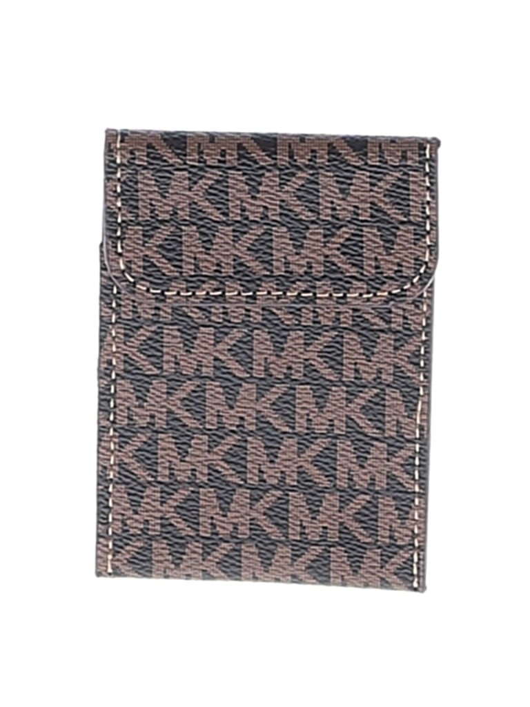 Pre-owned Michael Michael Kors Wallet In Tan
