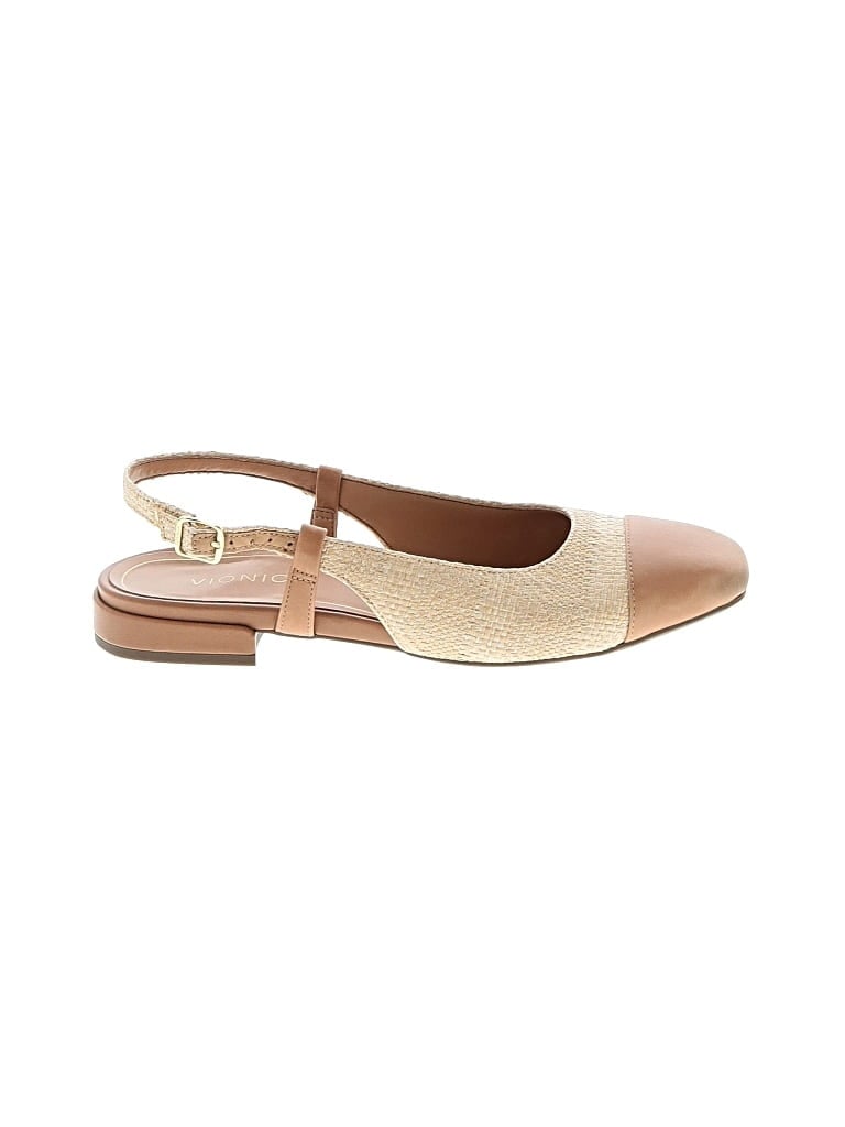 Pre-owned Vionic Flats In Tan
