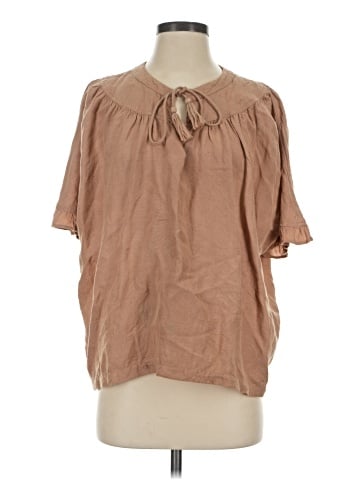 By Anthropologie Short Sleeve Blouse (view 1)