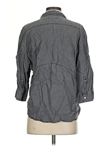 Zara Collection 3/4 Sleeve Button-Down Shirt (view 2)