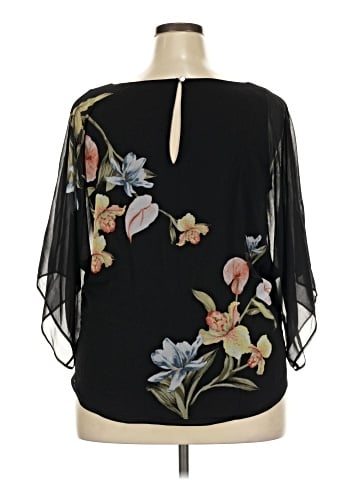 White House Black Market 3/4 Sleeve Blouse (view 2)