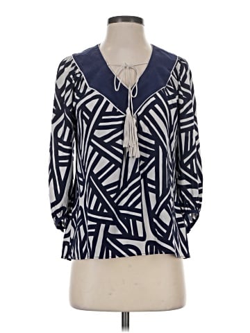 Annie Griffin 3/4 Sleeve Silk Top (view 1)